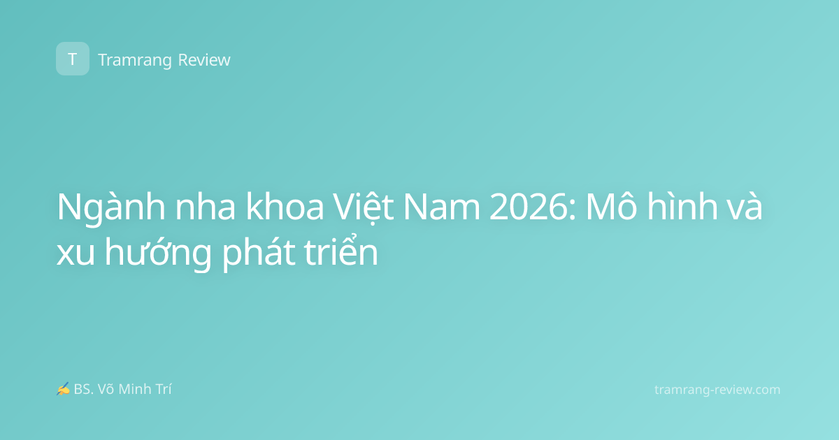 Ngành nha khoa Việt Nam 2026: Mô hình và xu hướng phát triển