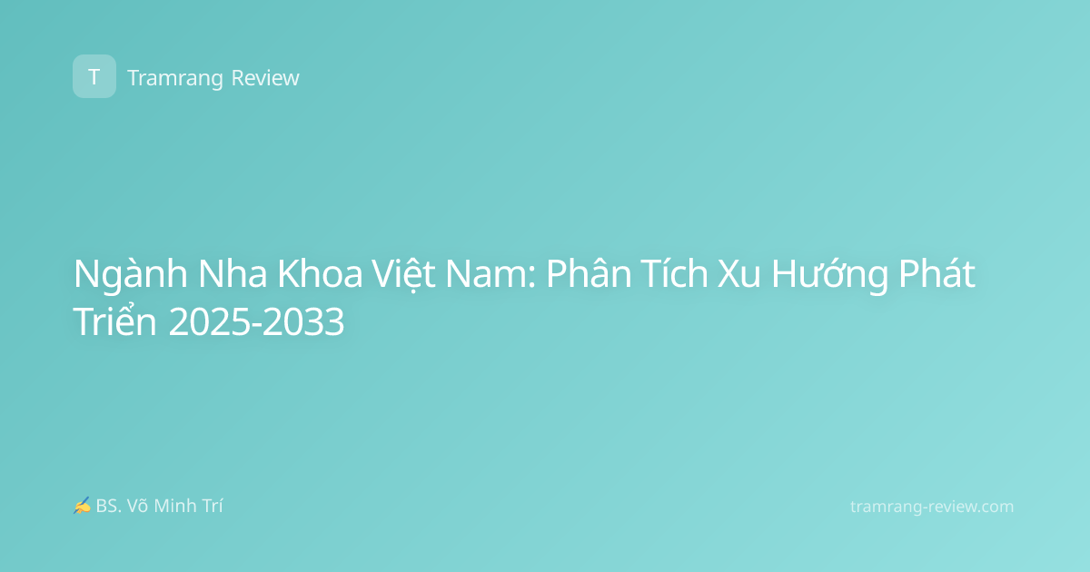 Ngành Nha Khoa Việt Nam: Phân Tích Xu Hướng Phát Triển 2025-2033