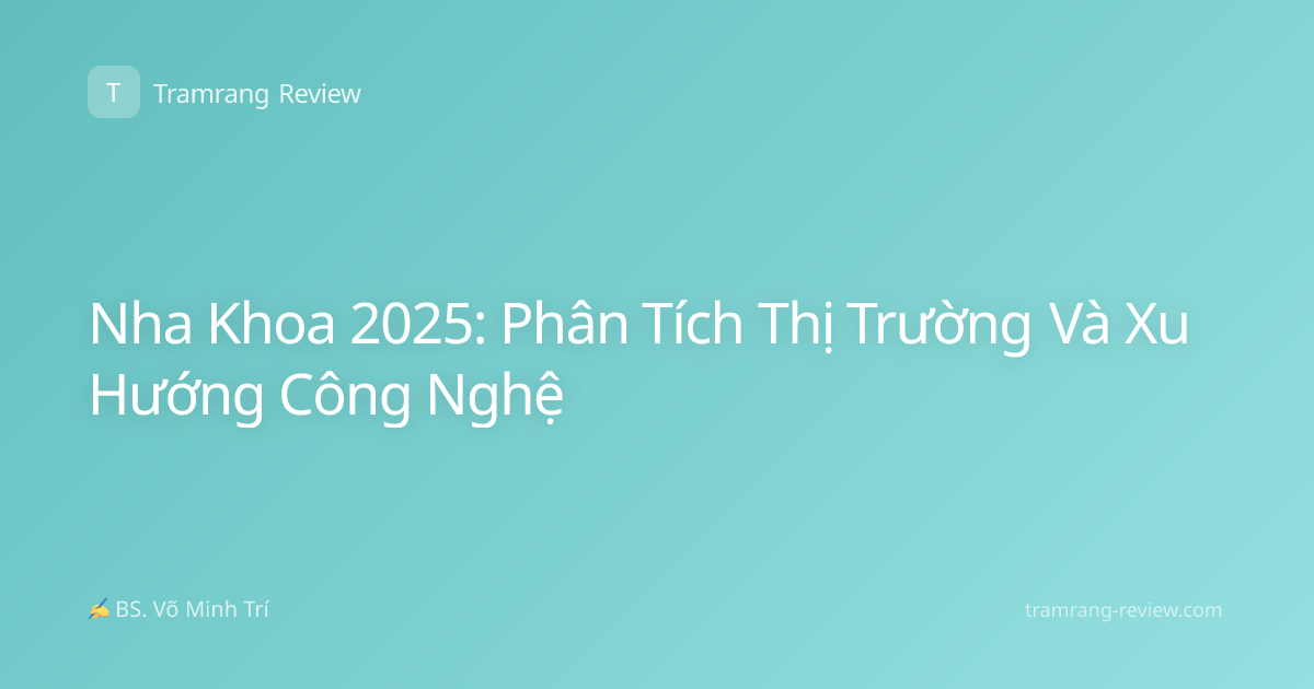 Nha Khoa 2025: Phân Tích Thị Trường Và Xu Hướng Công Nghệ