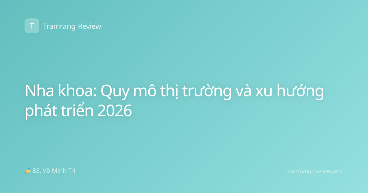 Nha khoa: Quy mô thị trường và xu hướng phát triển 2026