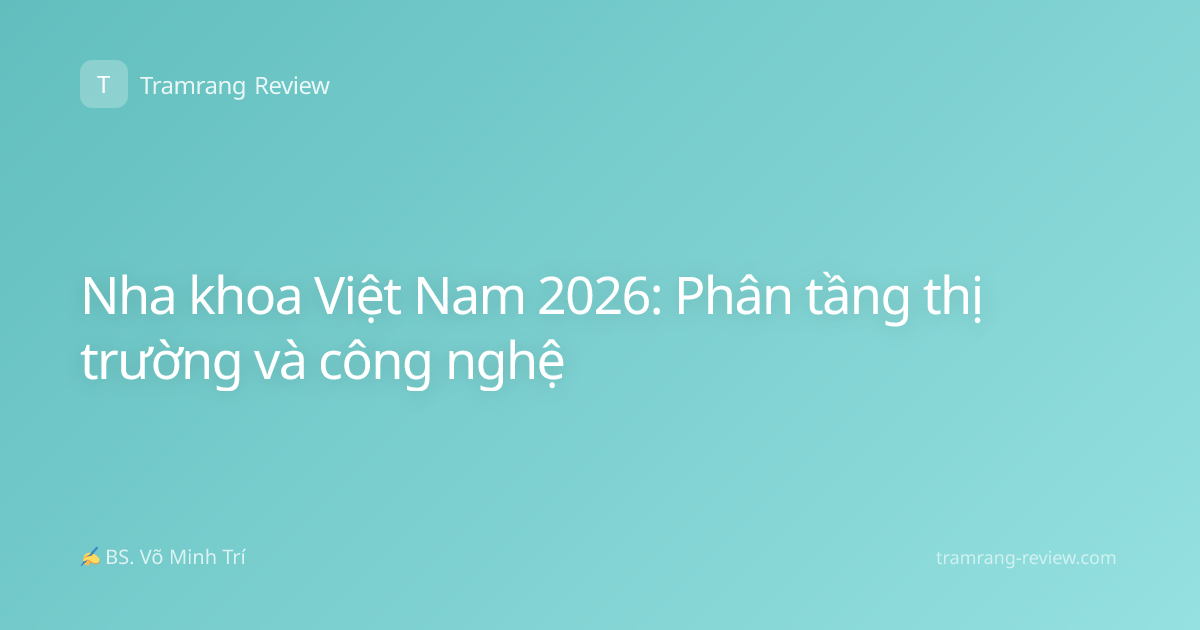 Nha khoa Việt Nam 2026: Phân tầng thị trường và công nghệ
