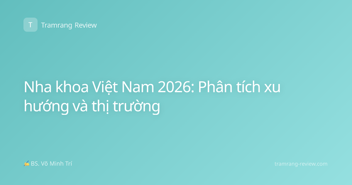 Nha khoa Việt Nam 2026: Phân tích xu hướng và thị trường