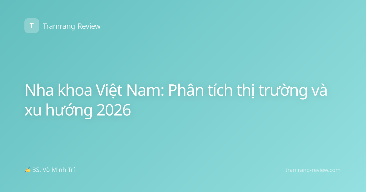Nha khoa Việt Nam: Phân tích thị trường và xu hướng 2026