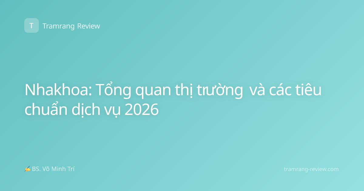 Nhakhoa: Tổng quan thị trường và các tiêu chuẩn dịch vụ 2026
