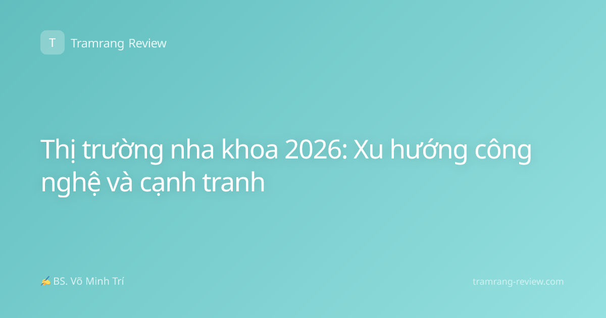 Thị trường nha khoa 2026: Xu hướng công nghệ và cạnh tranh