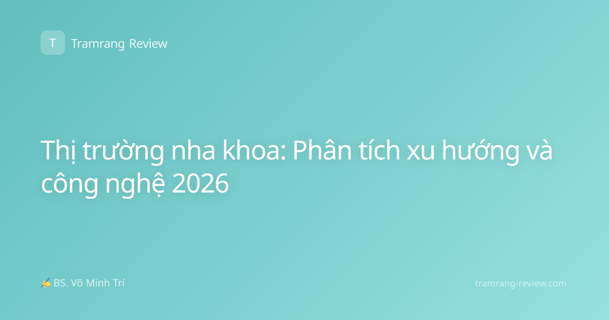 Thị trường nha khoa: Phân tích xu hướng và công nghệ 2026